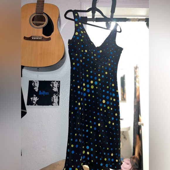 Express Dresses & Skirts - Express Brand Poka Dot Black Dress